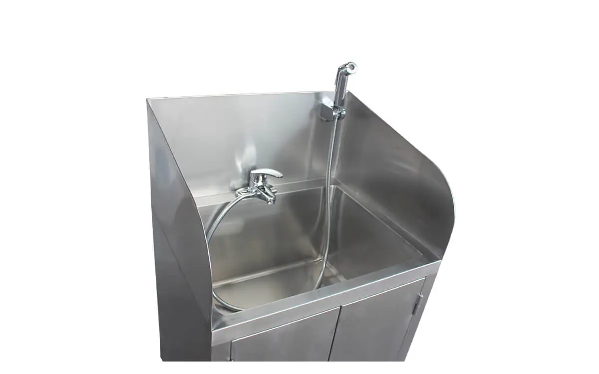stainless dog wash sink