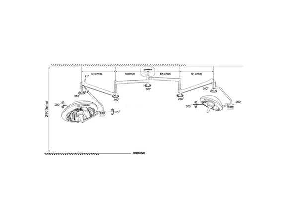 operation medical equipments surgical shadowless lamp for hospital 05